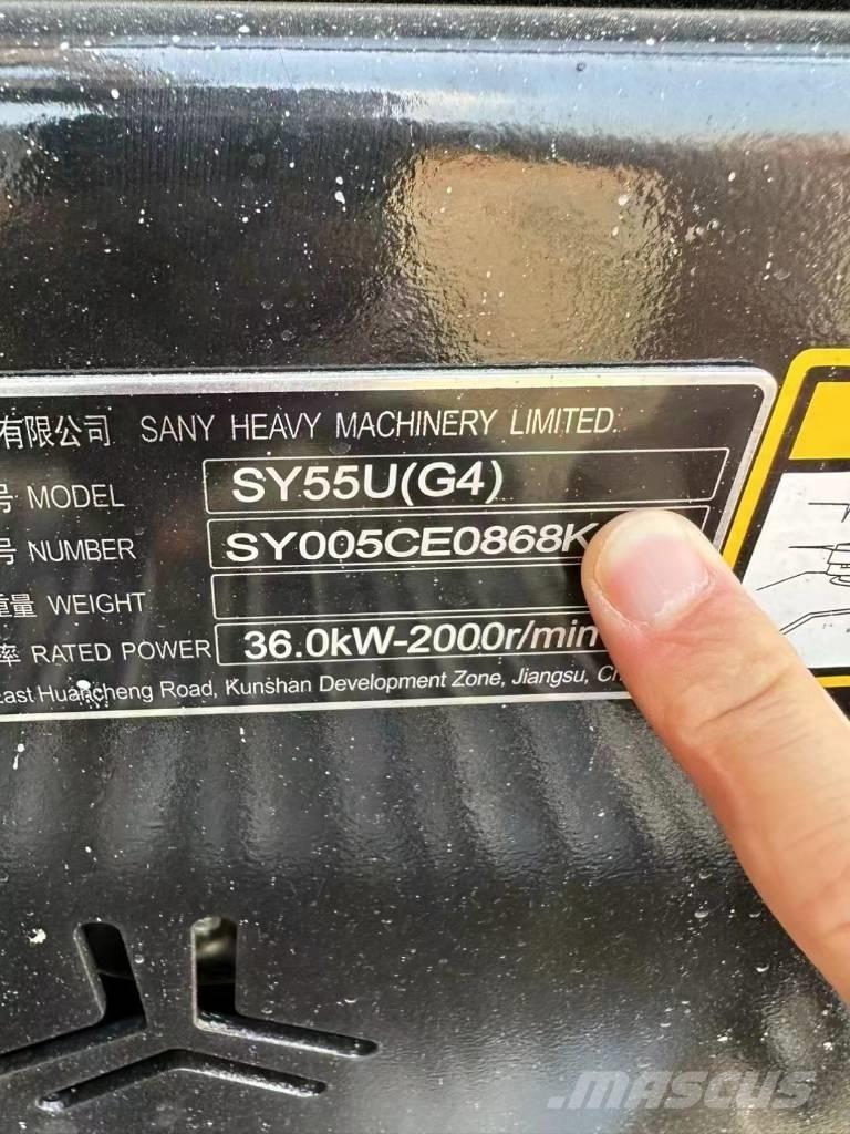 Sany SY 55 U Mini Escavadoras <7t