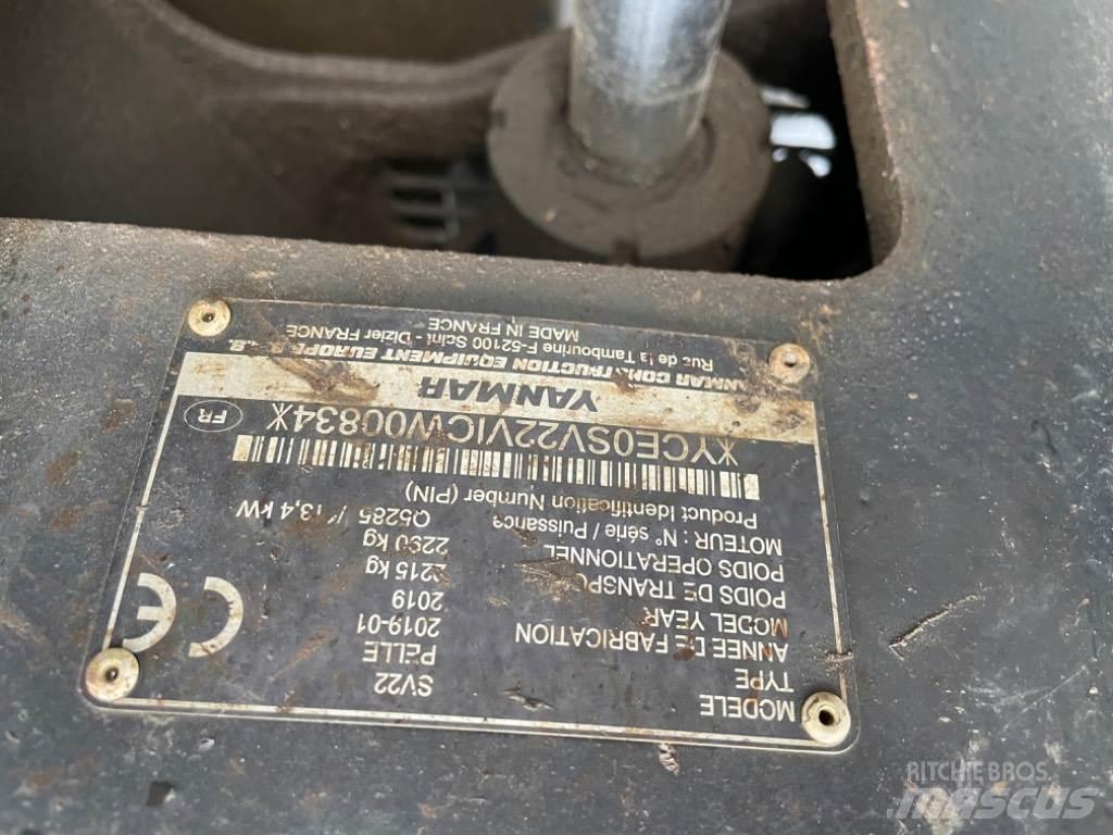 Yanmar SV22 (00834) Mini Escavadoras <7t