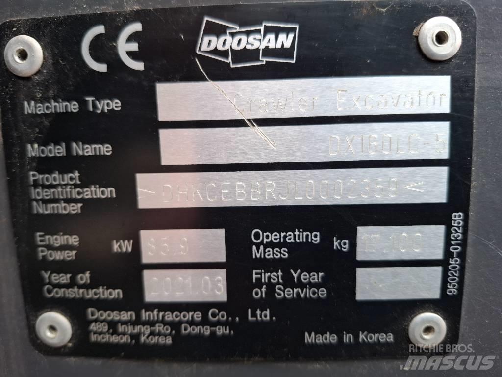 Doosan DX160LC-5 Escavadoras de rastos