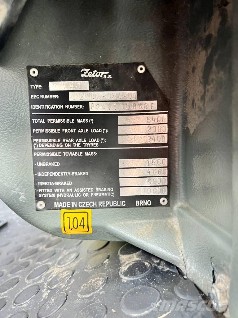 Zetor 7441 PROXIMA Tratores Agrícolas usados