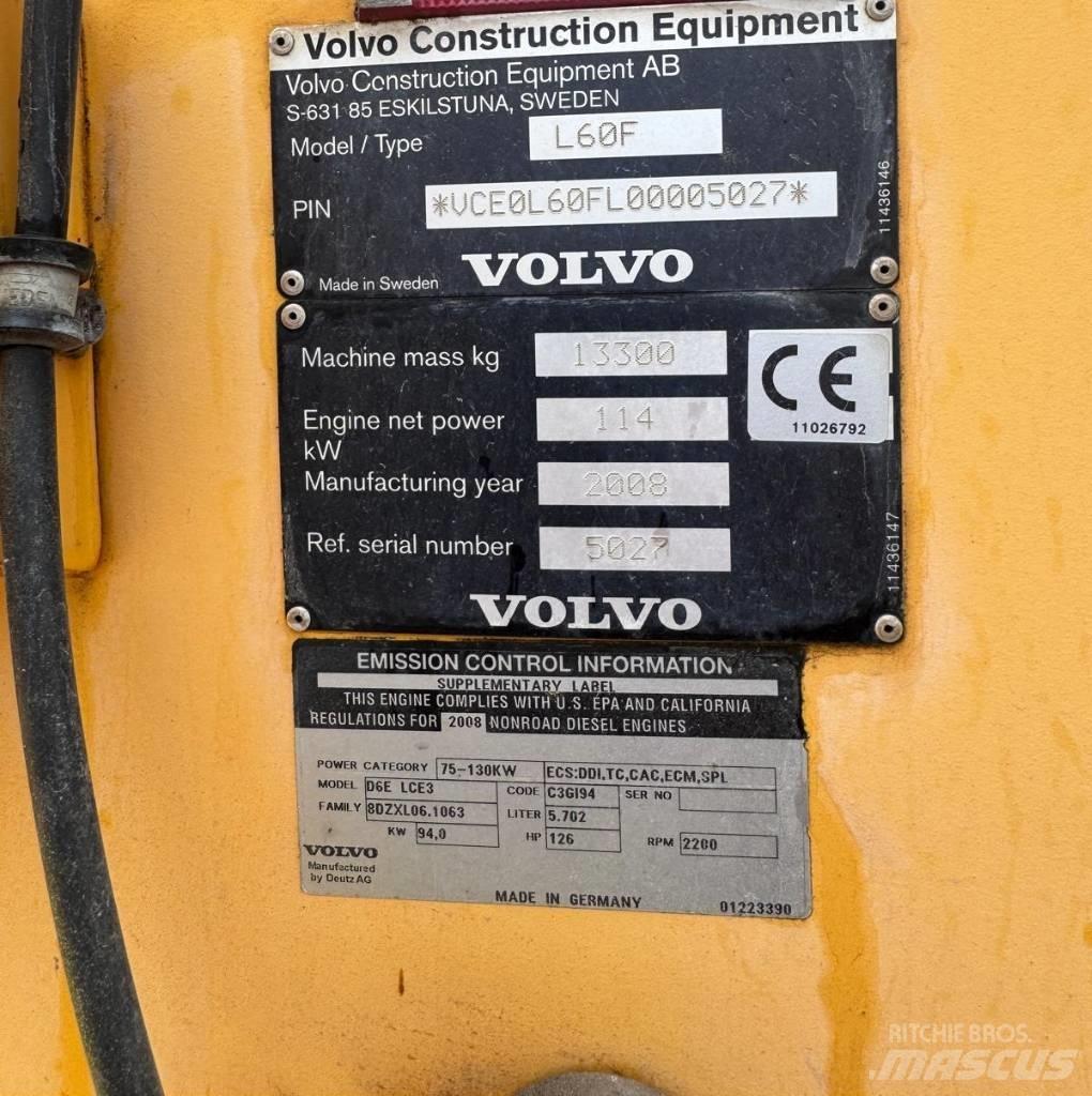 Volvo Radlader L60F Pás carregadoras de rodas