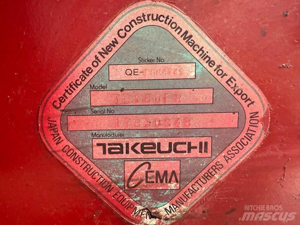 Takeuchi TB 180 FR Escavadoras Midi 7t - 12t