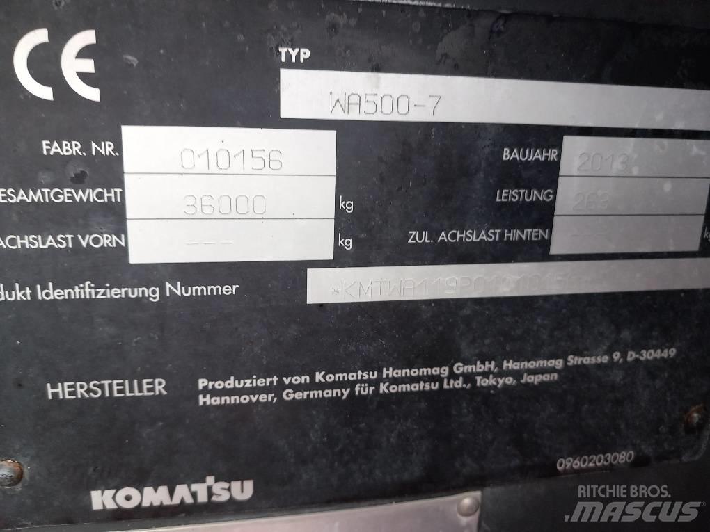 Komatsu WA500-7 Pás carregadoras de rodas