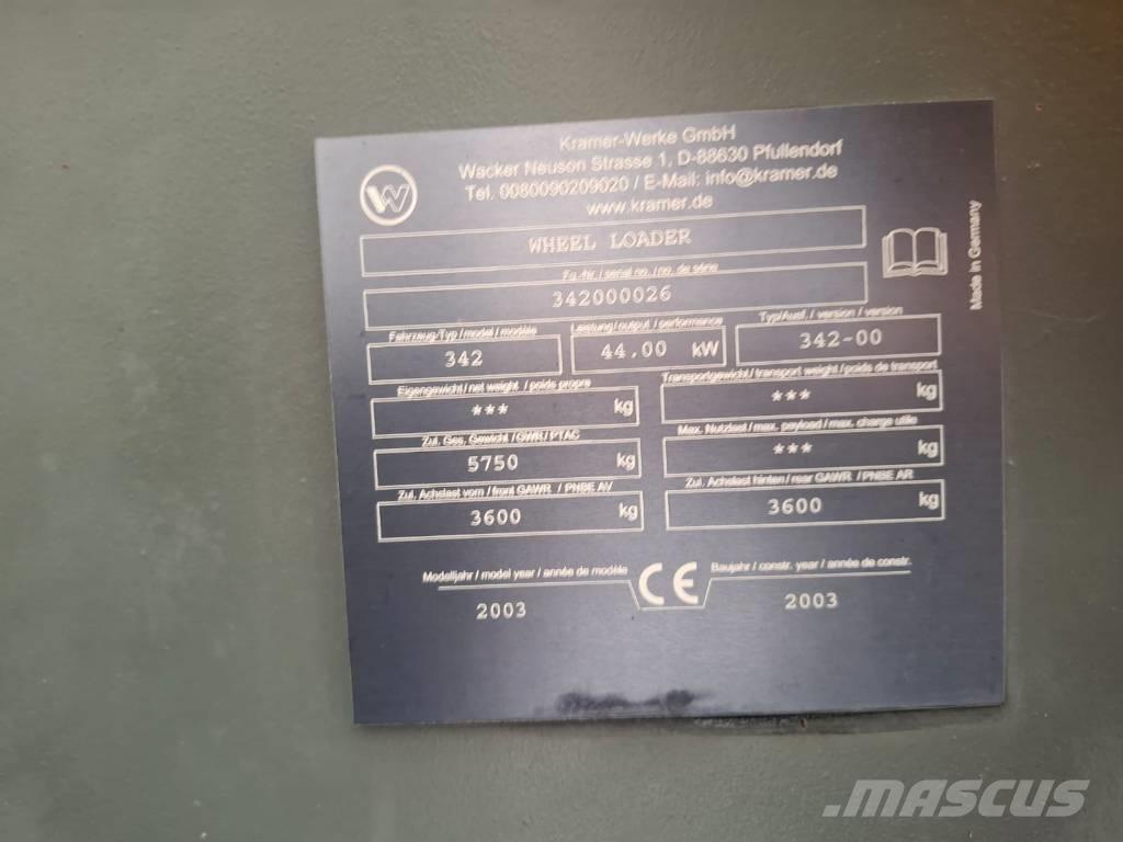 Kramer 380 Pás carregadoras de rodas