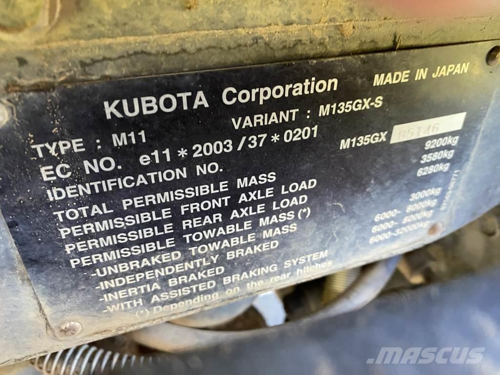 Kubota M 135 GX Tratores Agrícolas usados