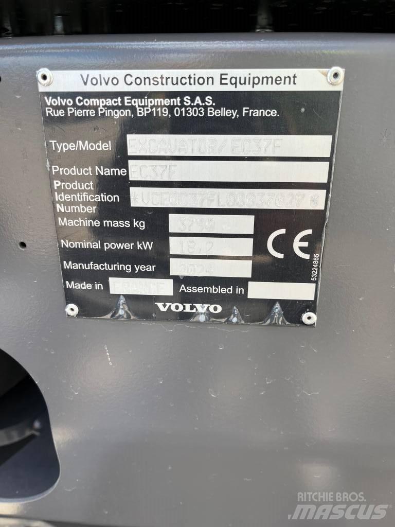 Volvo EC37F Mini Escavadoras <7t