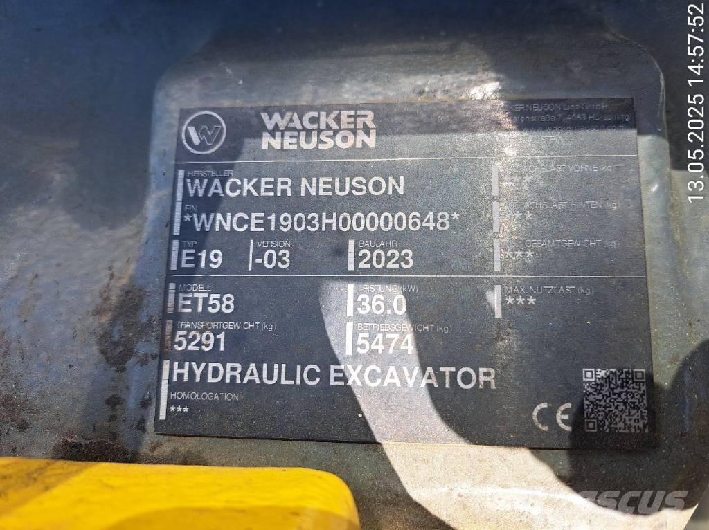 Wacker Neuson ET58 Escavadoras de rastos