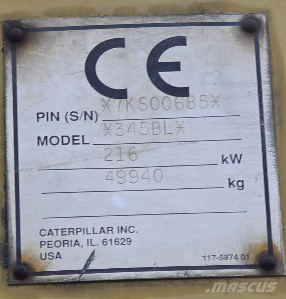 CAT 345 B L Escavadoras de rastos