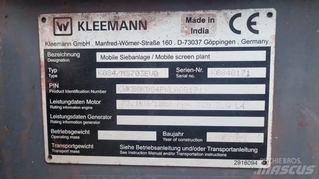 Kleemann MS 703 EVO Crivos móveis