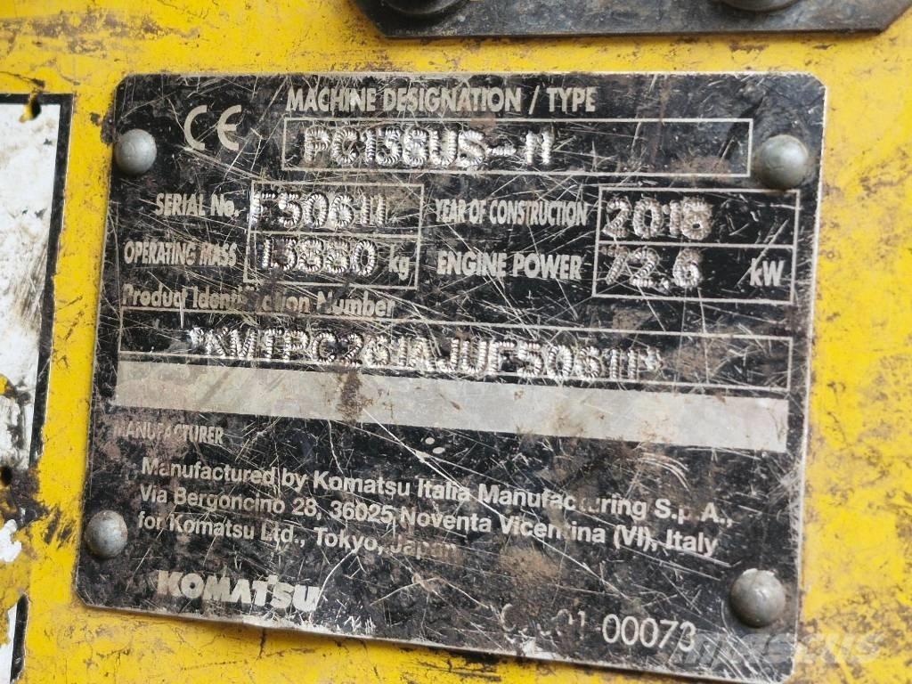 Komatsu PC 138 US-11 Escavadoras de rastos