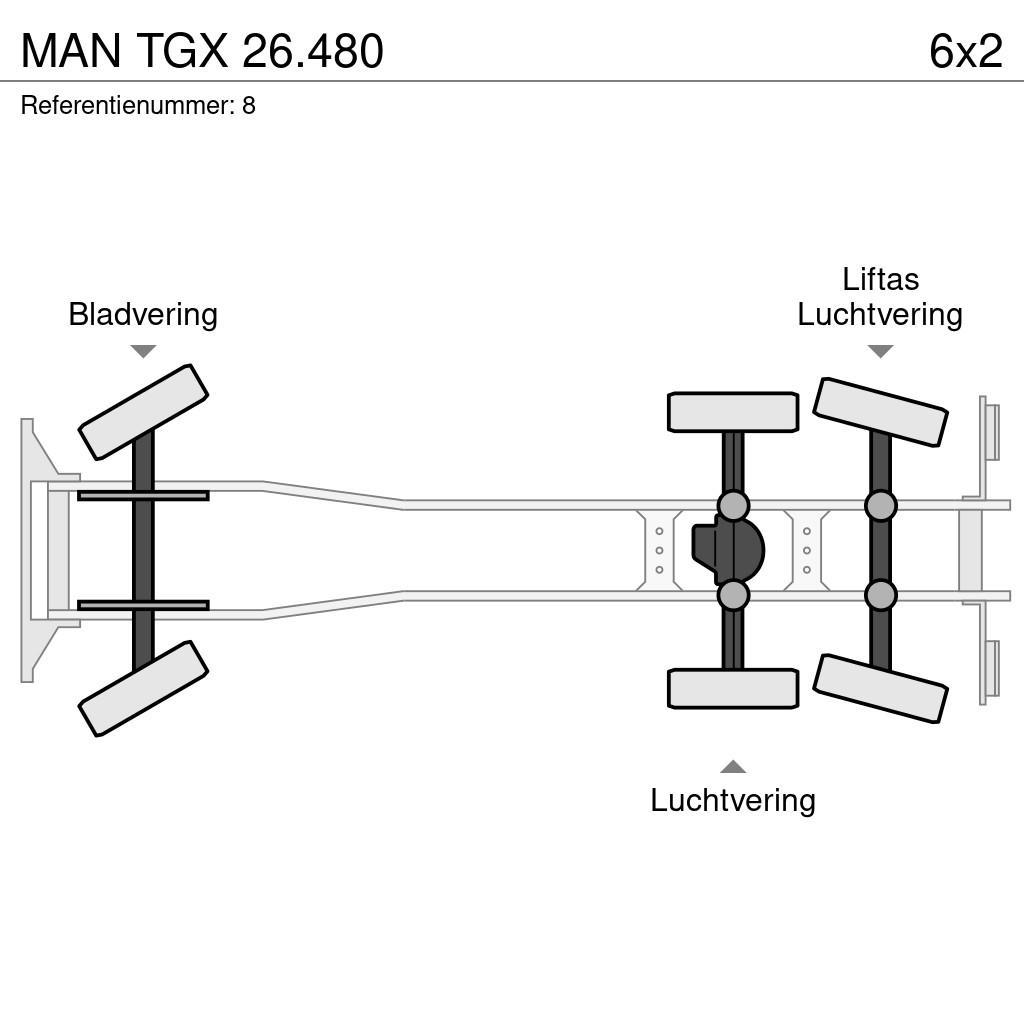 MAN TGX 26.480 Camiões de chassis e cabine