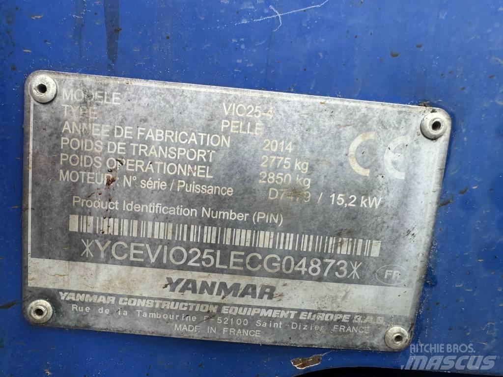 Yanmar Vio 25-4 Mini Escavadoras <7t