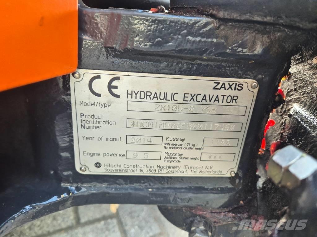 Hitachi ZX 10 U-2 Mini Escavadoras <7t