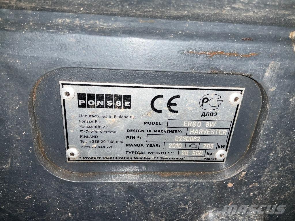 Ponsse ERGO 8W Processadores florestais