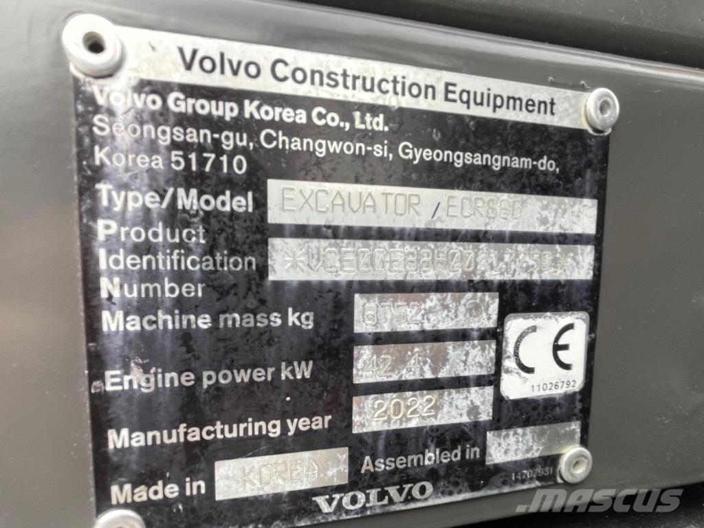 Volvo ECR88D Escavadoras Midi 7t - 12t