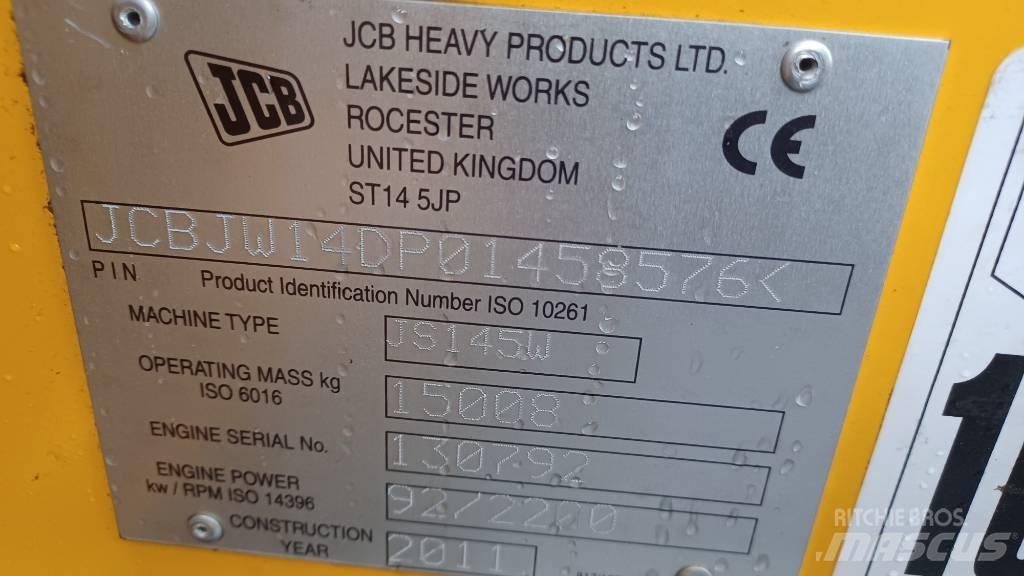 JCB JS 145 W Escavadoras de rodas