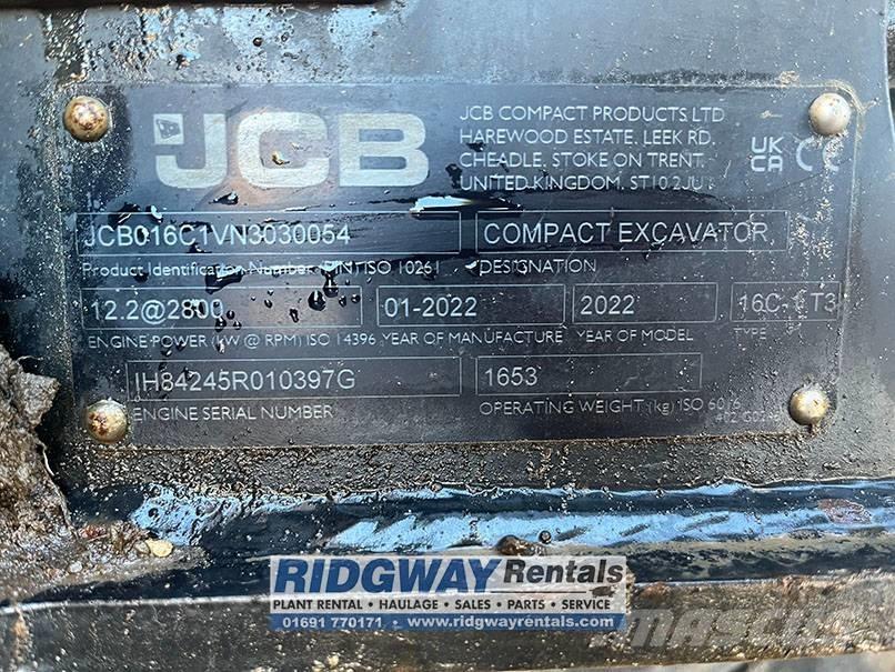 JCB 16 C-1 Mini Escavadoras <7t