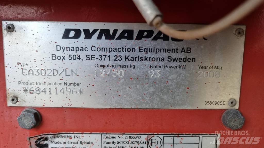 Dynapac CA302D, Vält Cilindros Compactadores monocilíndricos