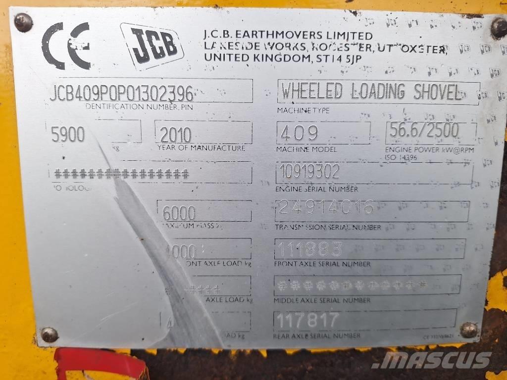 JCB 409 Pás carregadoras de rodas