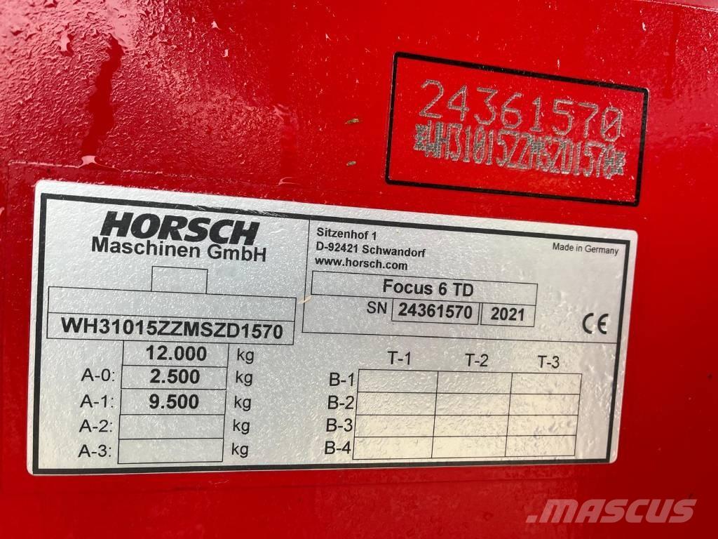 Horsch Focus 6 TD Perfuradoras
