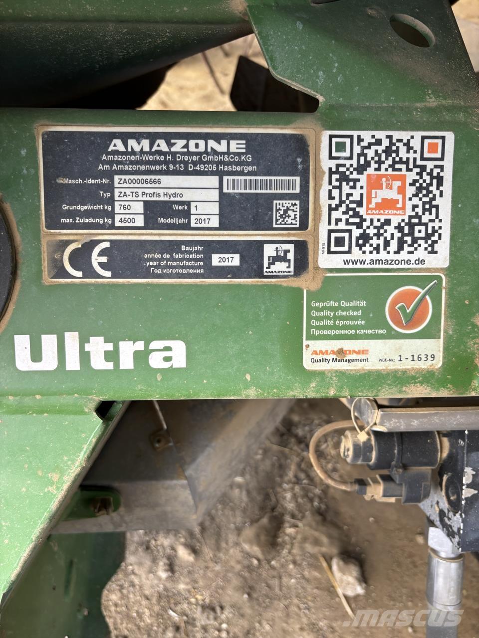 Amazone ZA TS 4200 Pulverizadores de fertilizante