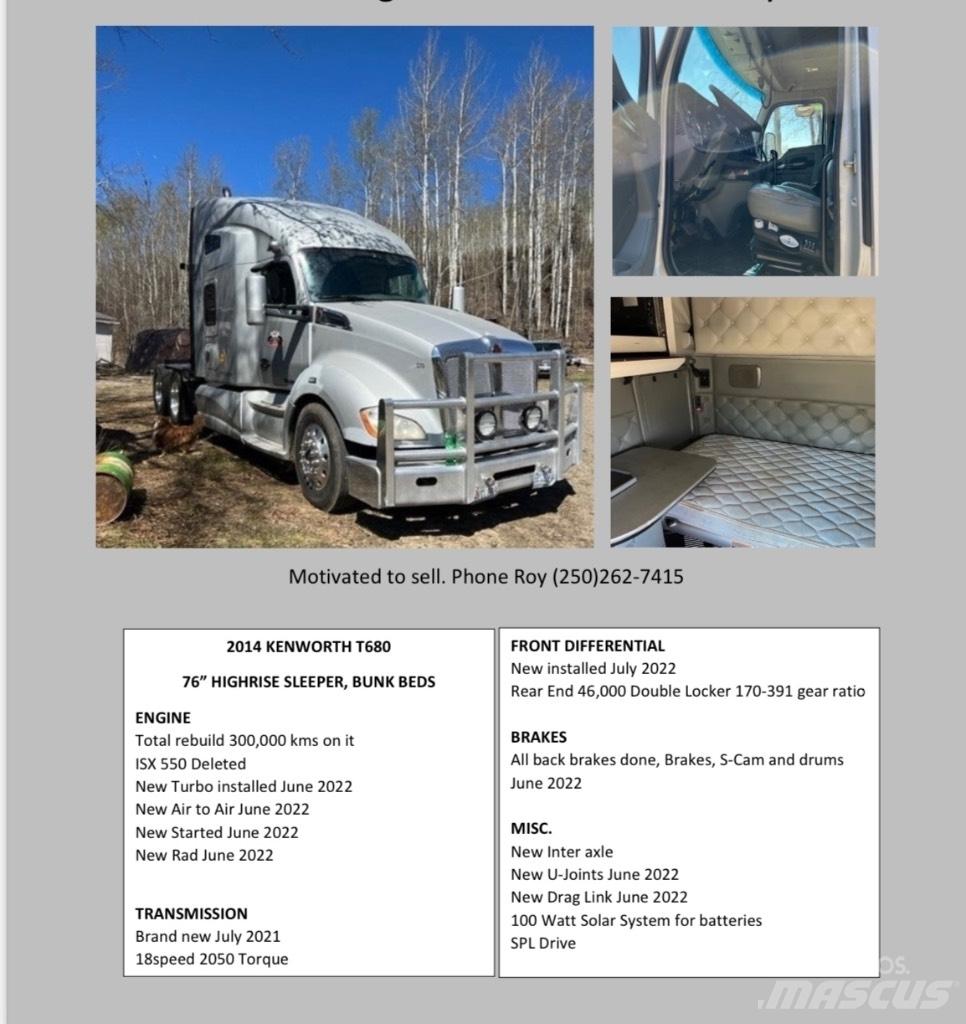 Kenworth T680 Tractores (camiões)