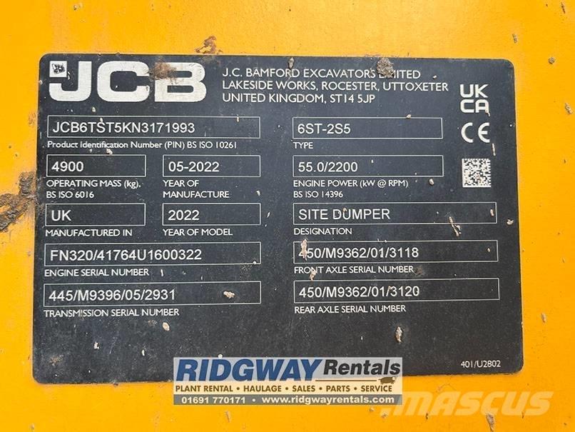 JCB 6 ST Dumpers de obras