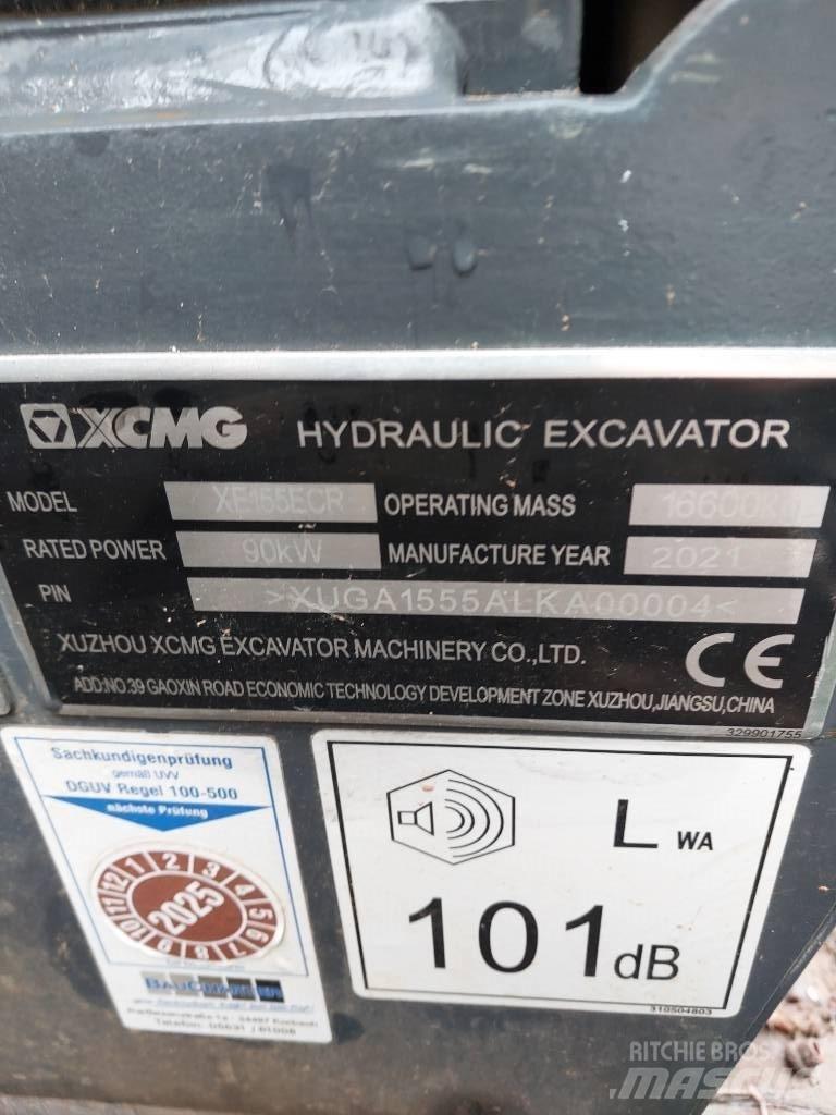 XCMG XE 155 ECR Escavadoras de rastos
