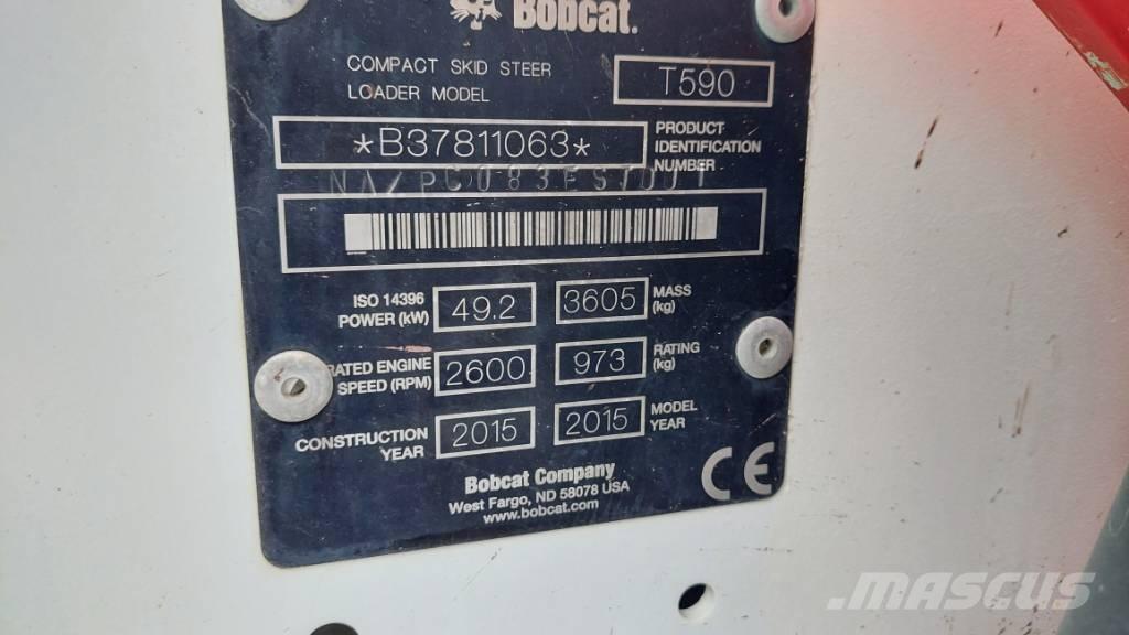 Bobcat T 590 Carregadoras de direcção deslizante