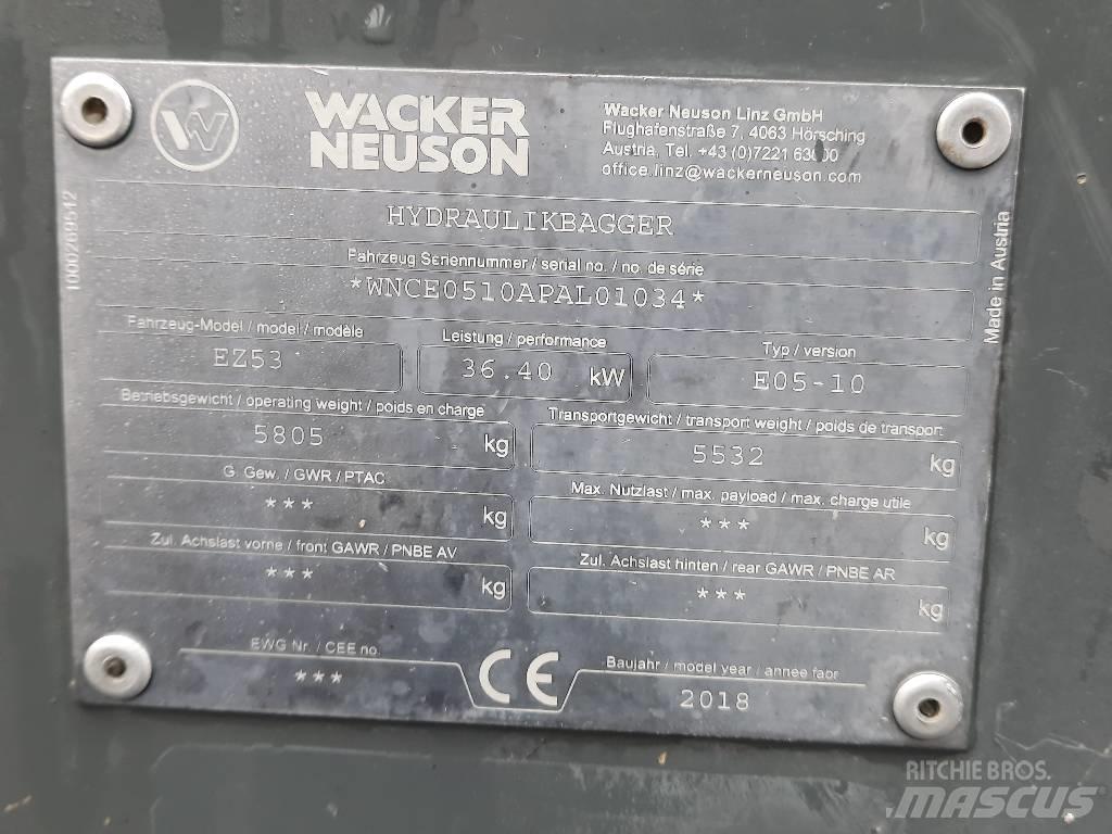 Wacker Neuson EZ 53 Mini Escavadoras <7t