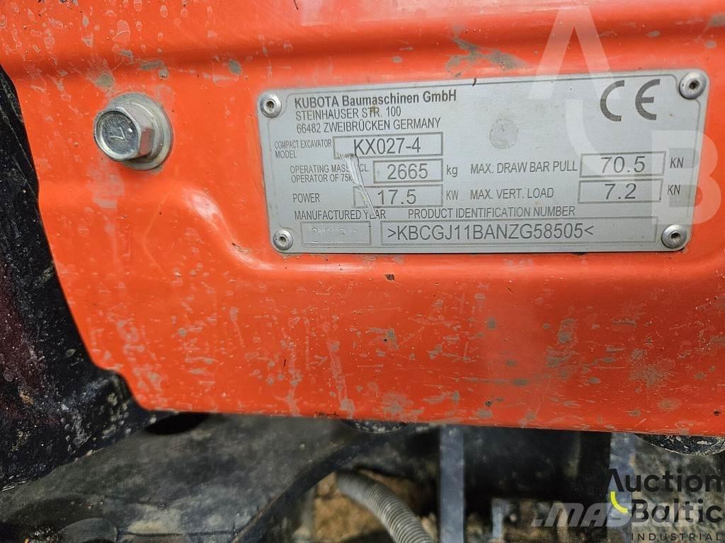 Kubota KX 027-4 Mini Escavadoras <7t