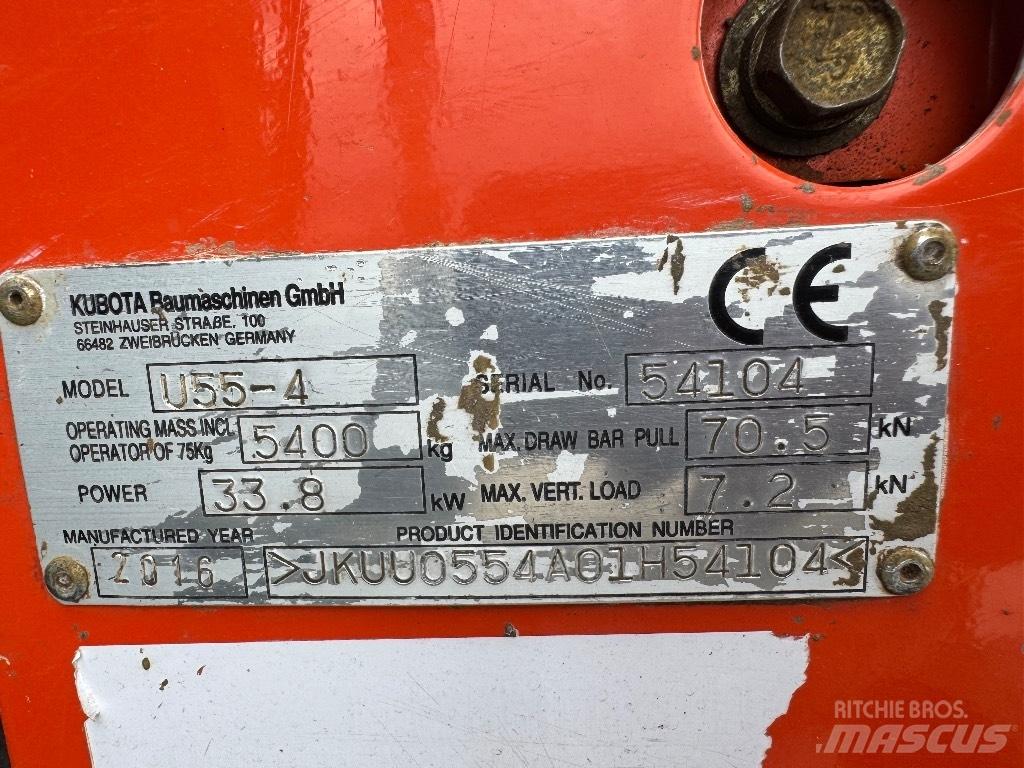 Kubota U 55-4 Mini Escavadoras <7t