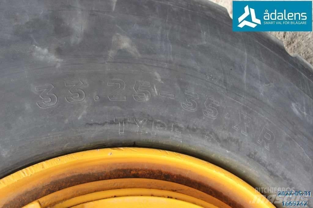  Dumper hjul 33.25-35 Pneus, Rodas e Jantes