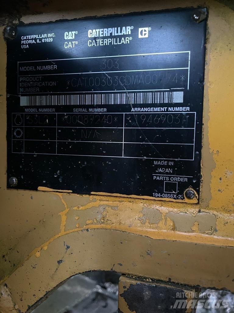 CAT 303 CR Mini Escavadoras <7t