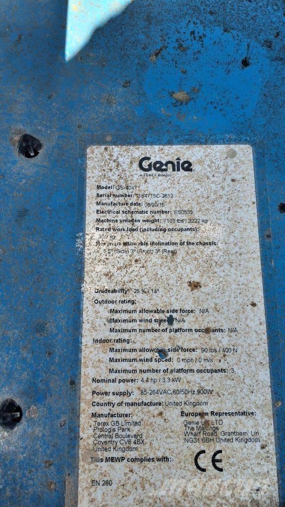 GENIE GS4047 Elevadores de tesoura