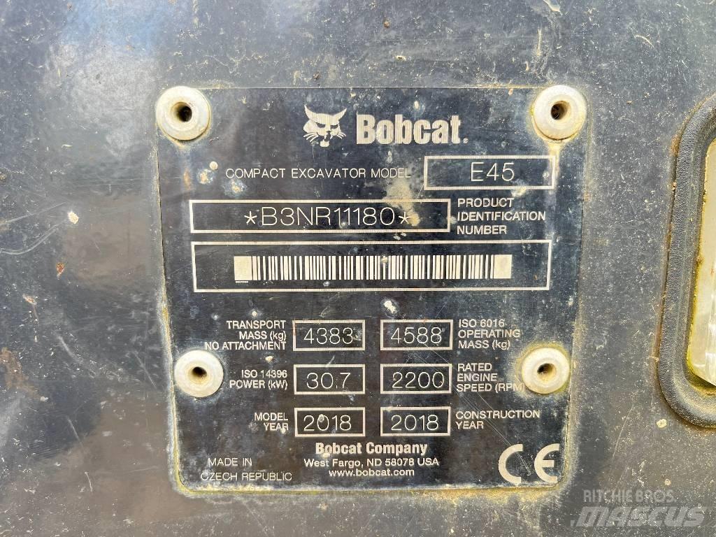 Bobcat E 45 Mini Escavadoras <7t
