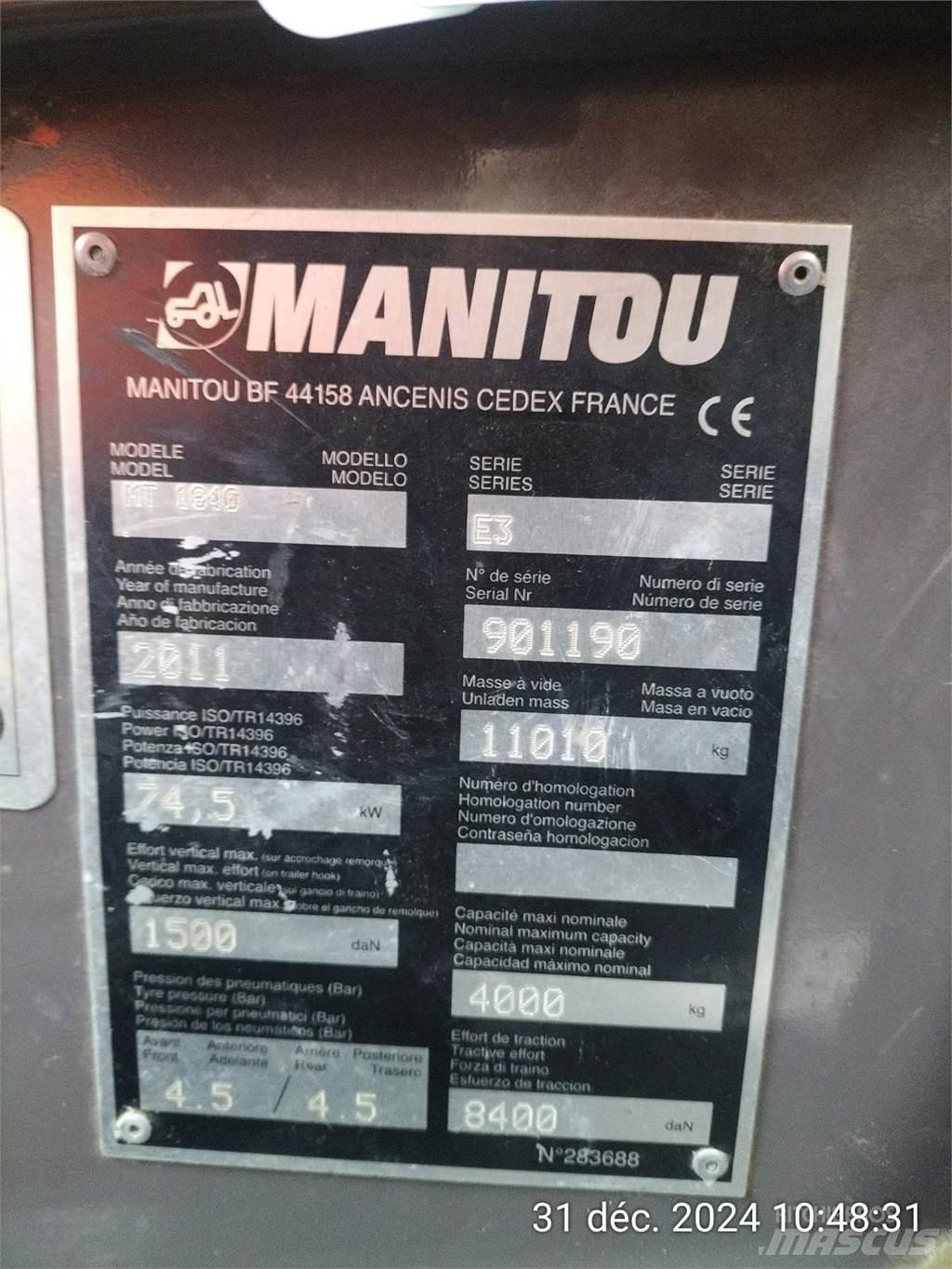 Manitou 1840MT Manipuladores telescópicos