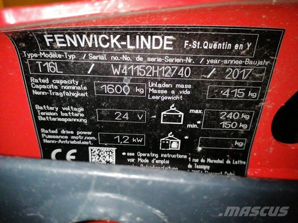 Linde T16L Porta palettes