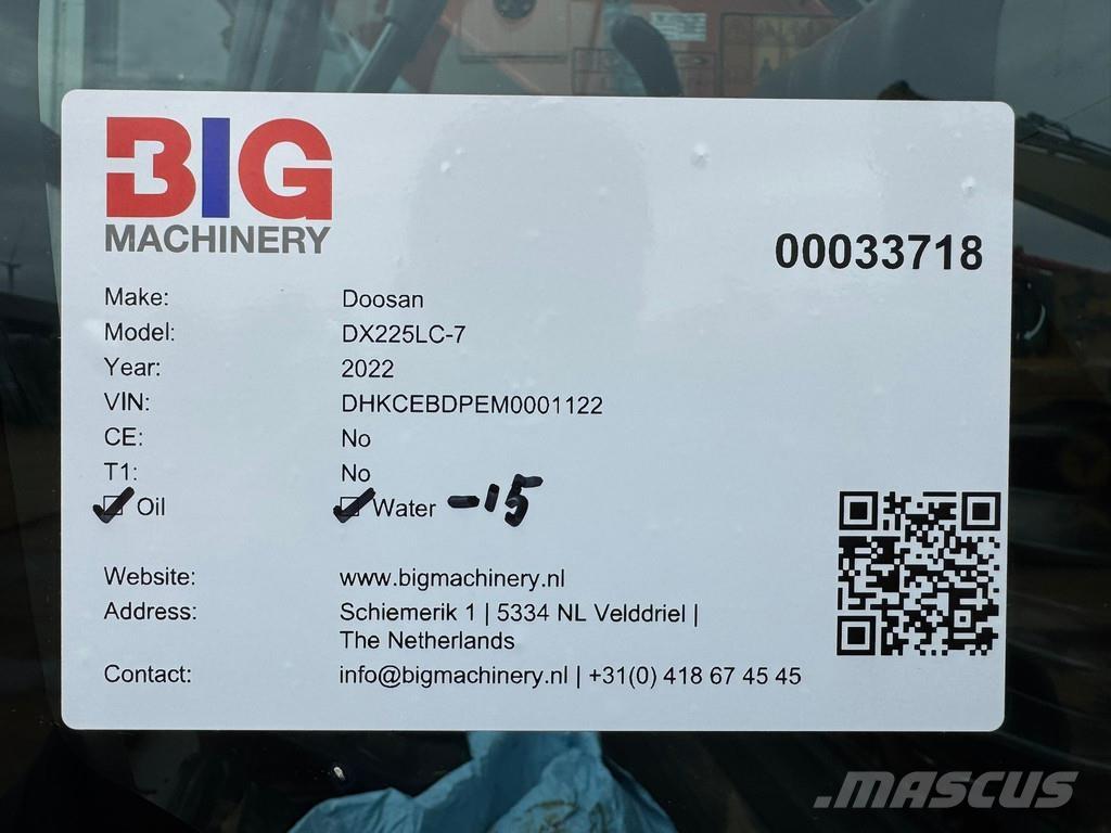 Doosan DX225LC-7 Escavadoras de rastos