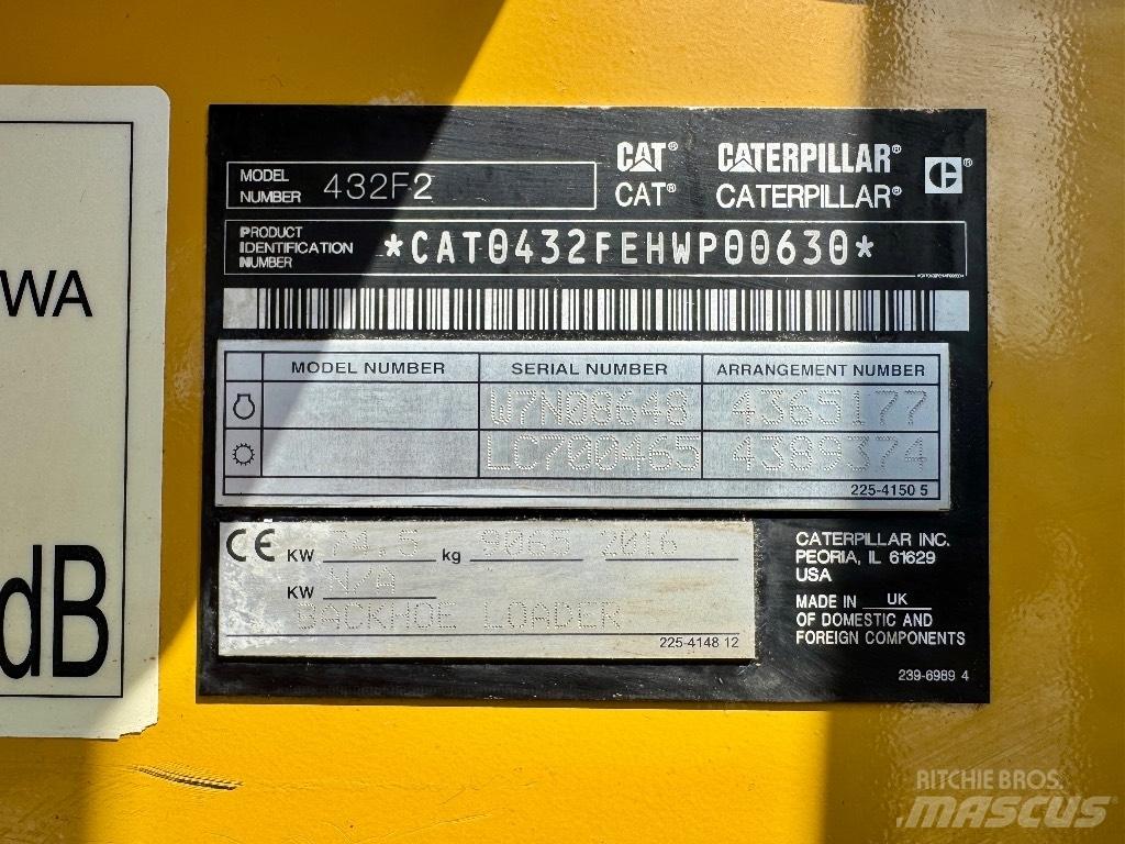 CAT 432F2 Retroescavadoras