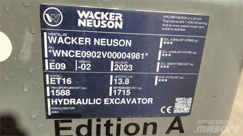 Wacker Neuson ET16 Escavadoras de rastos