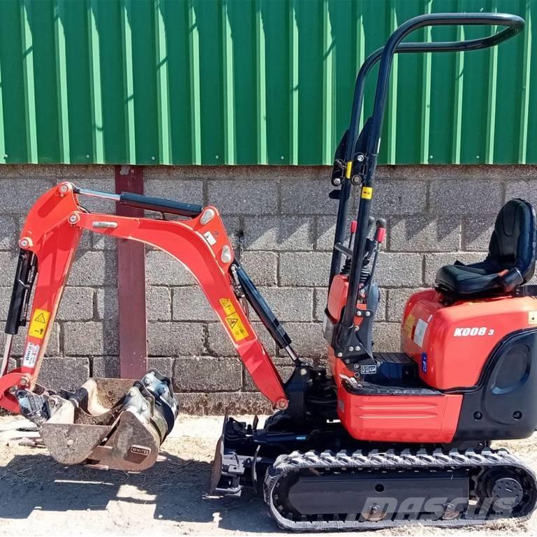 Kubota K 008-3 Mini Escavadoras <7t