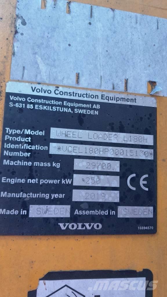 Volvo L 180 H Pás carregadoras de rodas
