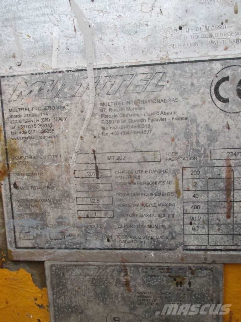 Multitel MT 202 Plataformas aéreas montadas em camião