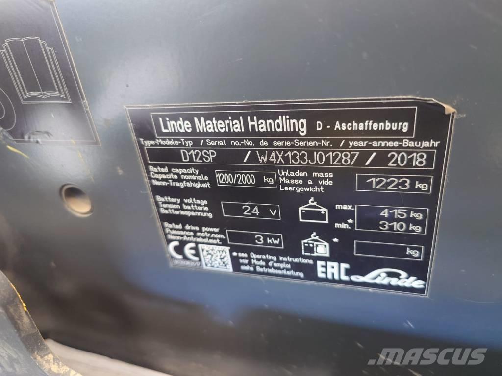 Linde D 12 Self propelled stackers