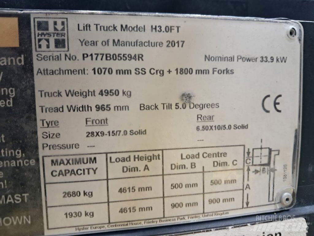 Hyster H3.0FT Empilhadores eléctricos
