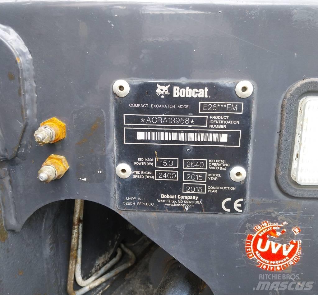 Bobcat E 26 Mini Escavadoras <7t