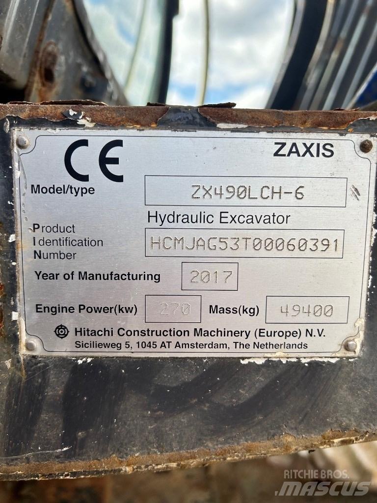 Hitachi 490 LCH-6 Escavadoras de rastos