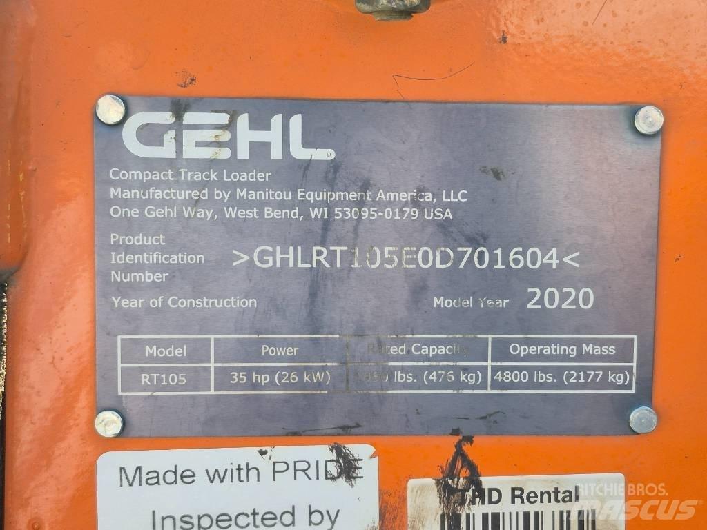 Gehl RT 105 Carregadoras de direcção deslizante