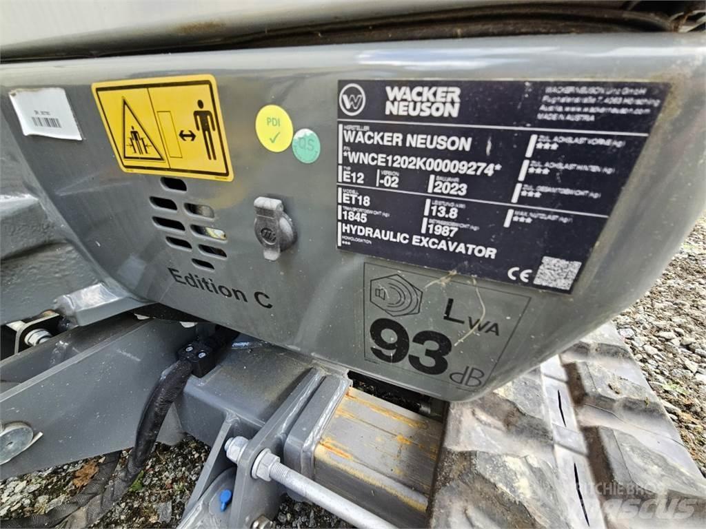 Wacker ET 18 Mini Escavadoras <7t